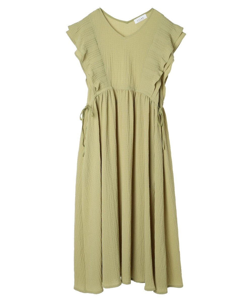 Green Parks ■ＥＳＣＡＲ　ピンタックフレアスリーブワンピース 