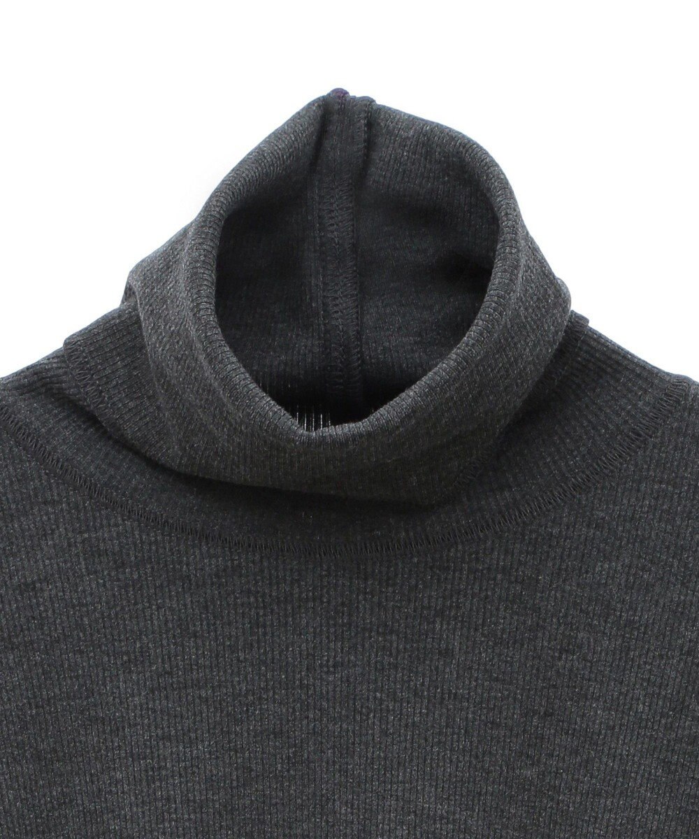 earth music&ecology リブタートルネックプルオーバー 