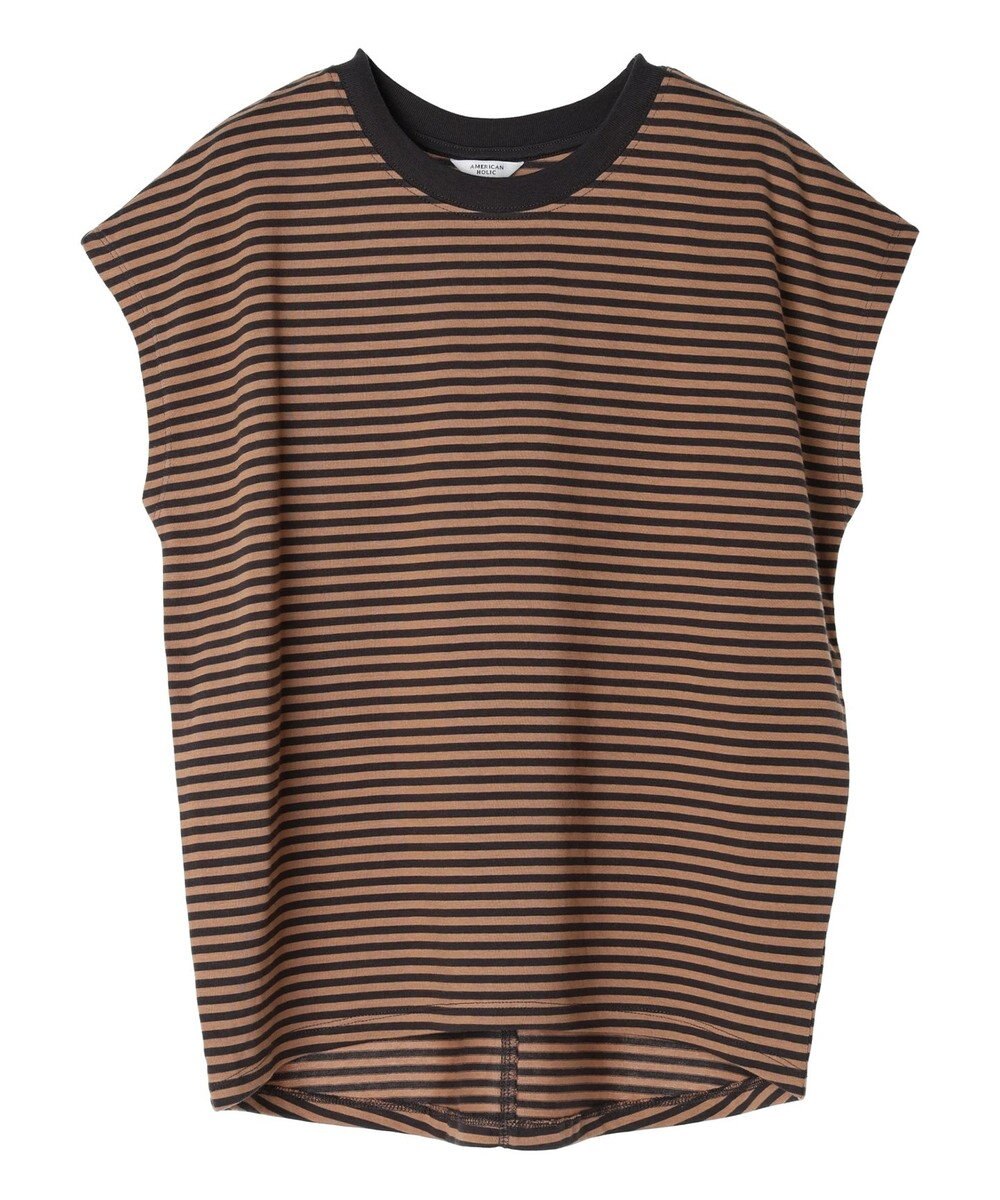 AMERICAN HOLIC 接触冷感フレンチスリーブカットプルオーバー 