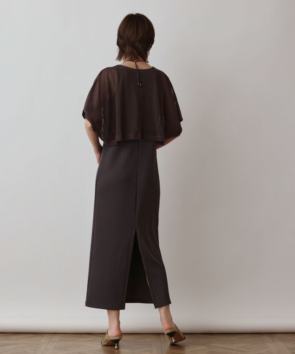 GRACE CONTINENTAL メッシュレイヤードワンピース 