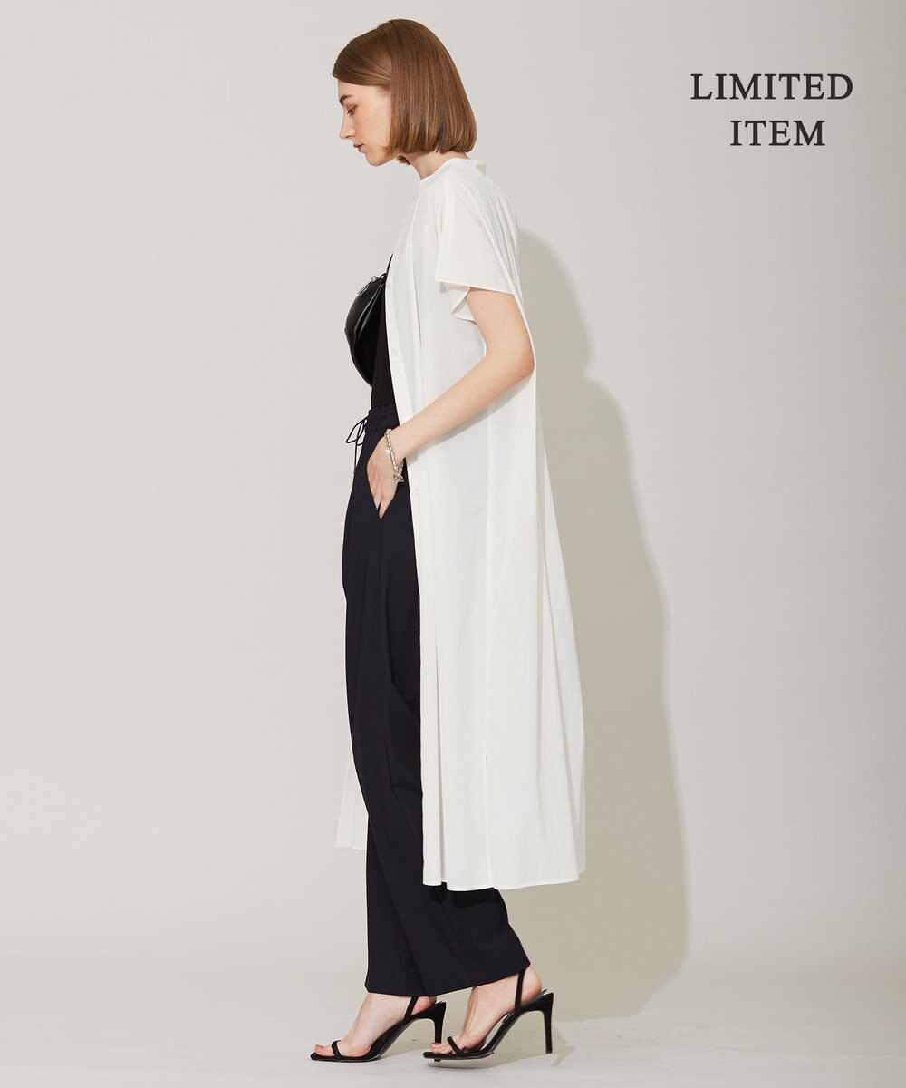 ICB 【WEB限定・洗える】 バンドカラーワンピース 