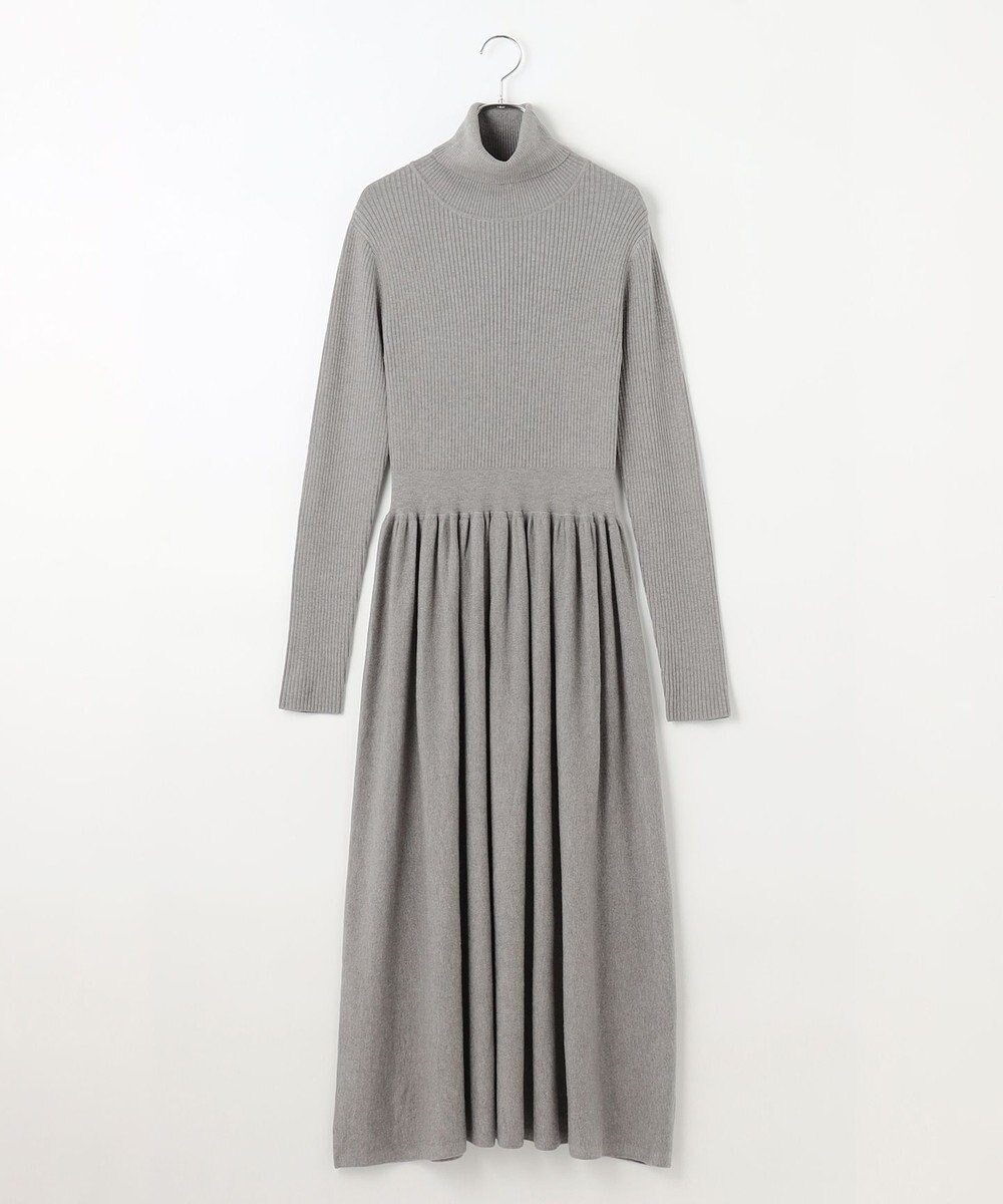 #Newans 【カシミヤ混】フィット＆フレアニットワンピース 