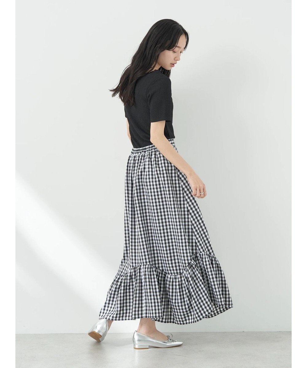 earth music&ecology イレヘムチェックスカート 