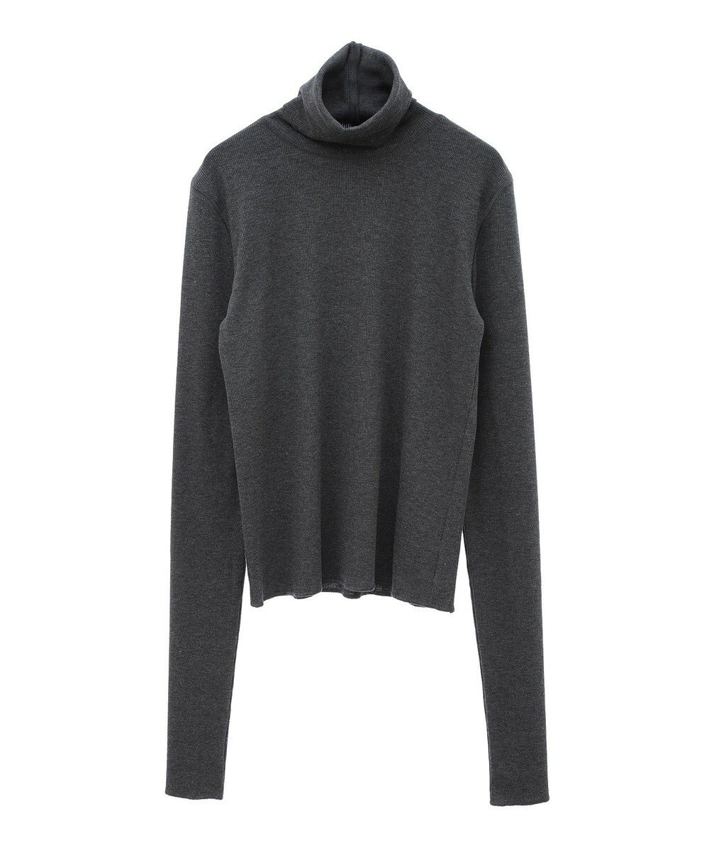 earth music&ecology リブタートルネックプルオーバー 