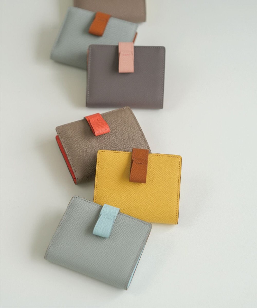 Atelier nuu 日本製 本革 バイカラーnoble 二つ折れウォレット 