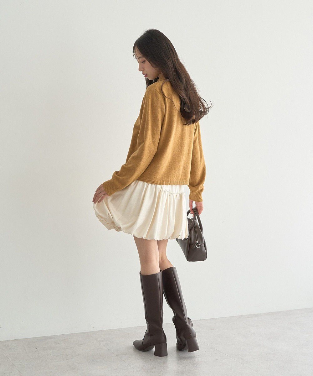 earth music&ecology ラウンド切り替えバルーンミニスカート 