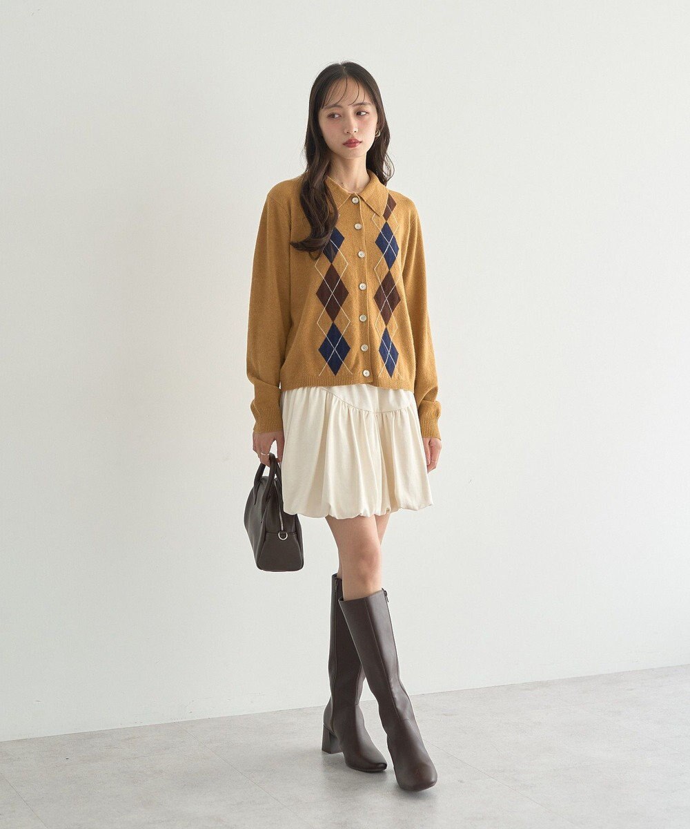 earth music&ecology ラウンド切り替えバルーンミニスカート 