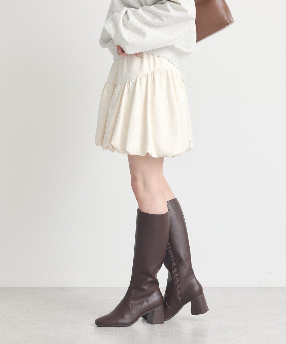 earth music&ecology ラウンド切り替えバルーンミニスカート 