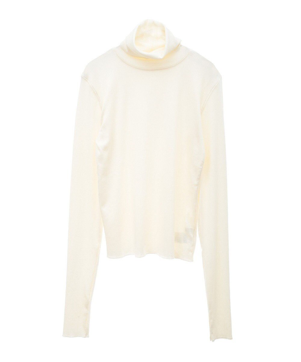 earth music&ecology リブタートルネックプルオーバー 