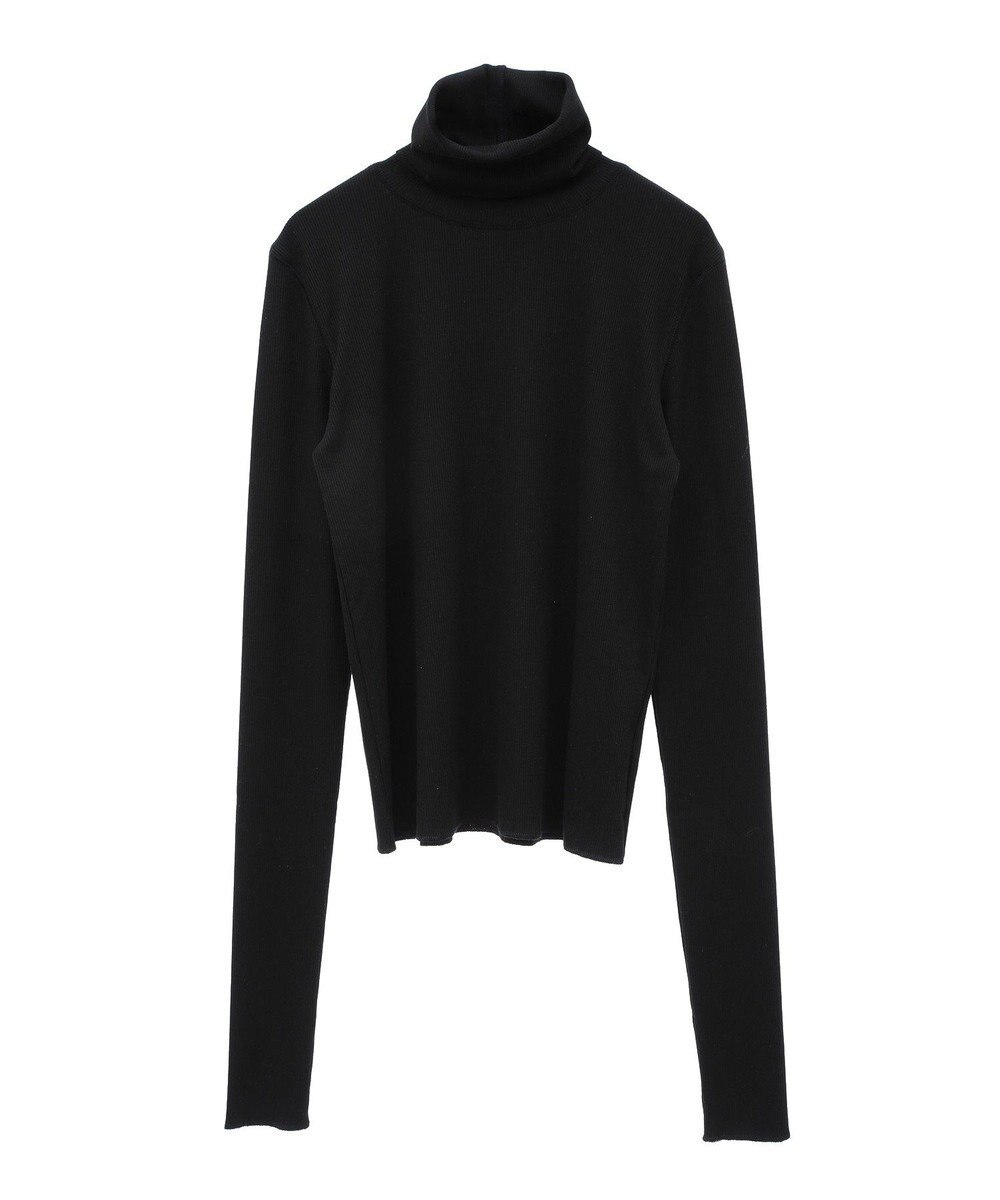 earth music&ecology リブタートルネックプルオーバー 