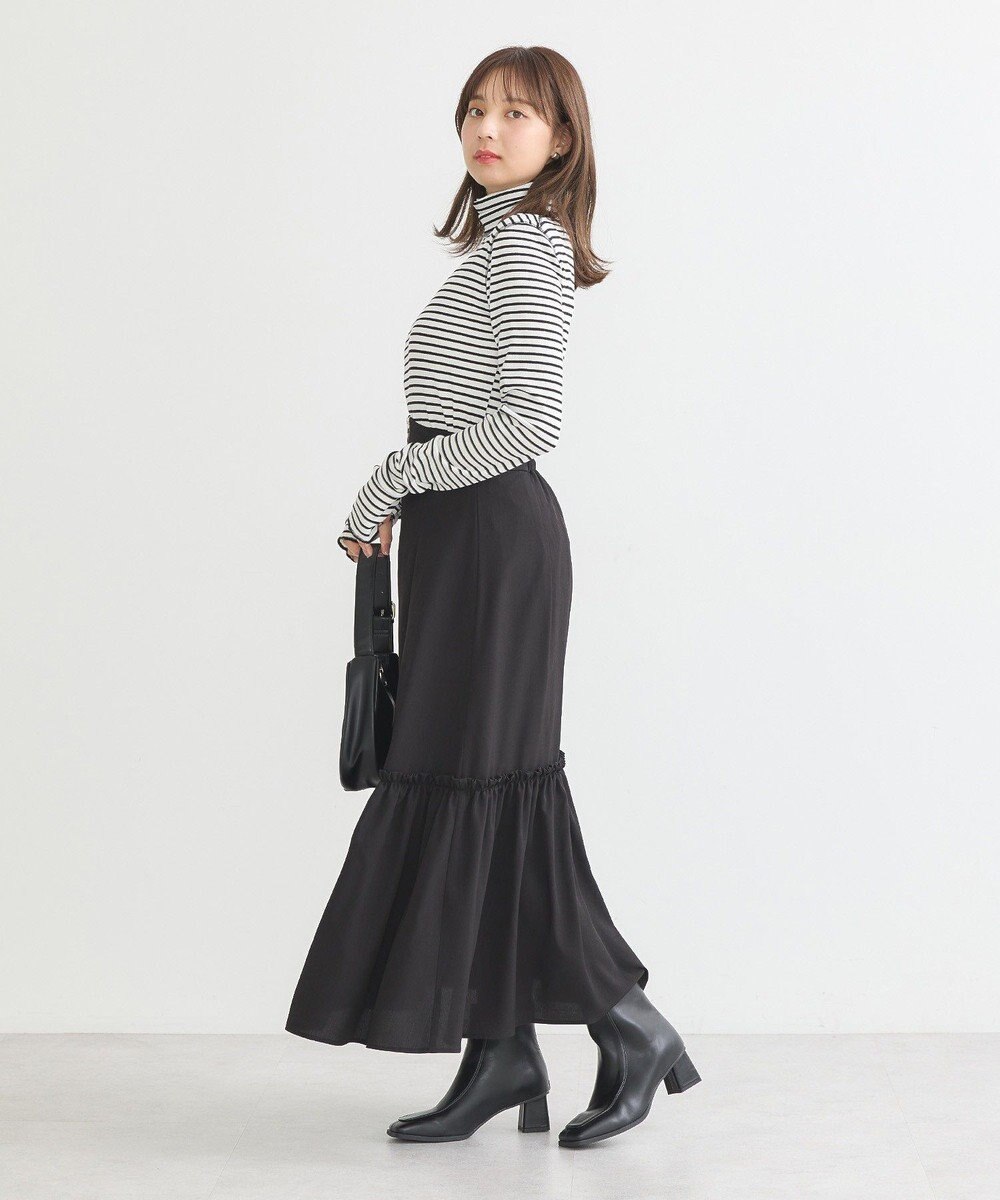 earth music&ecology リブタートルネックプルオーバー 