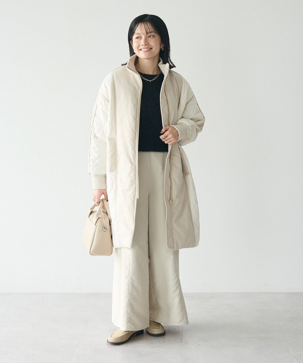 CRAFT STANDARD BOUTIQUE 洗える/ビスチェ付きシャギーニットプルオーバー 