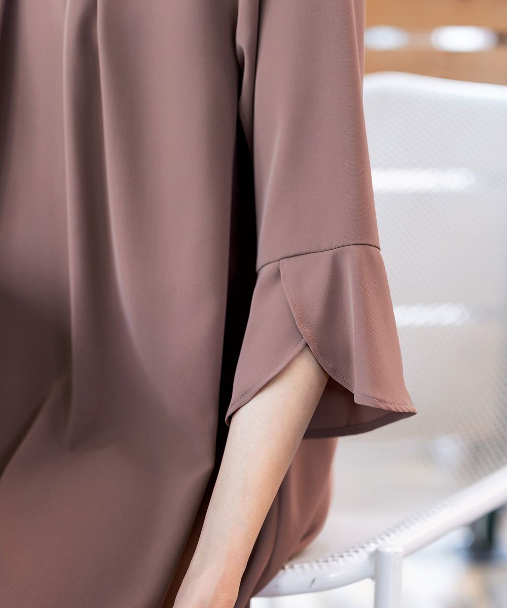 Tiaclasse L 【洗える】花びらスリーブチュニック 