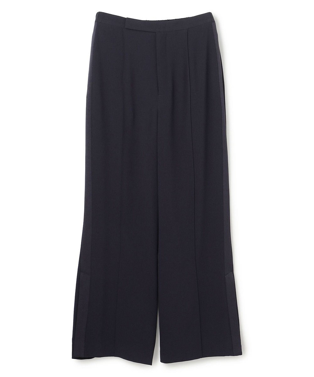 uncrave バックサテンジョーゼット フレアパンツ 