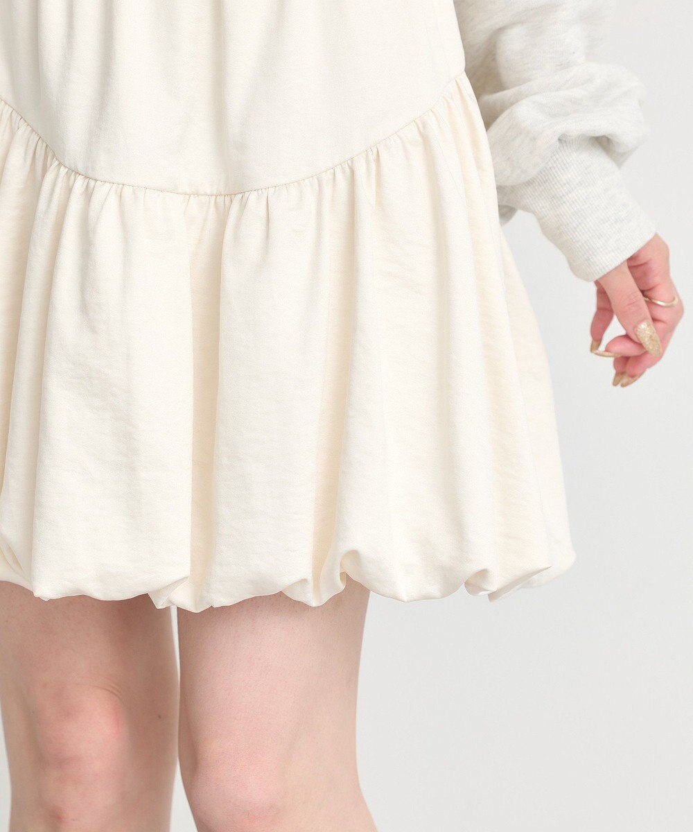 earth music&ecology ラウンド切り替えバルーンミニスカート 