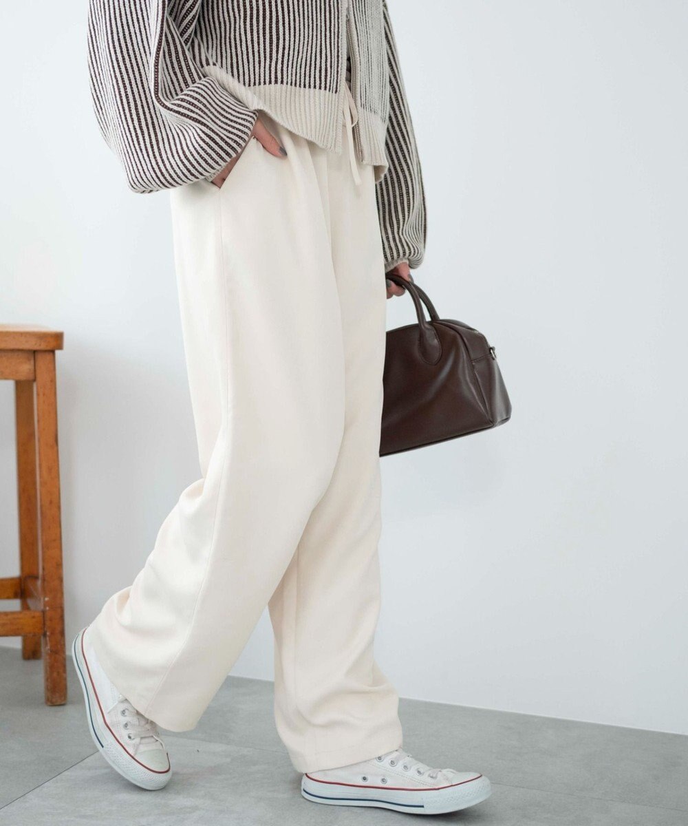 WEGO 【ウエストゴム/手洗い可】カラーイージーパンツ 