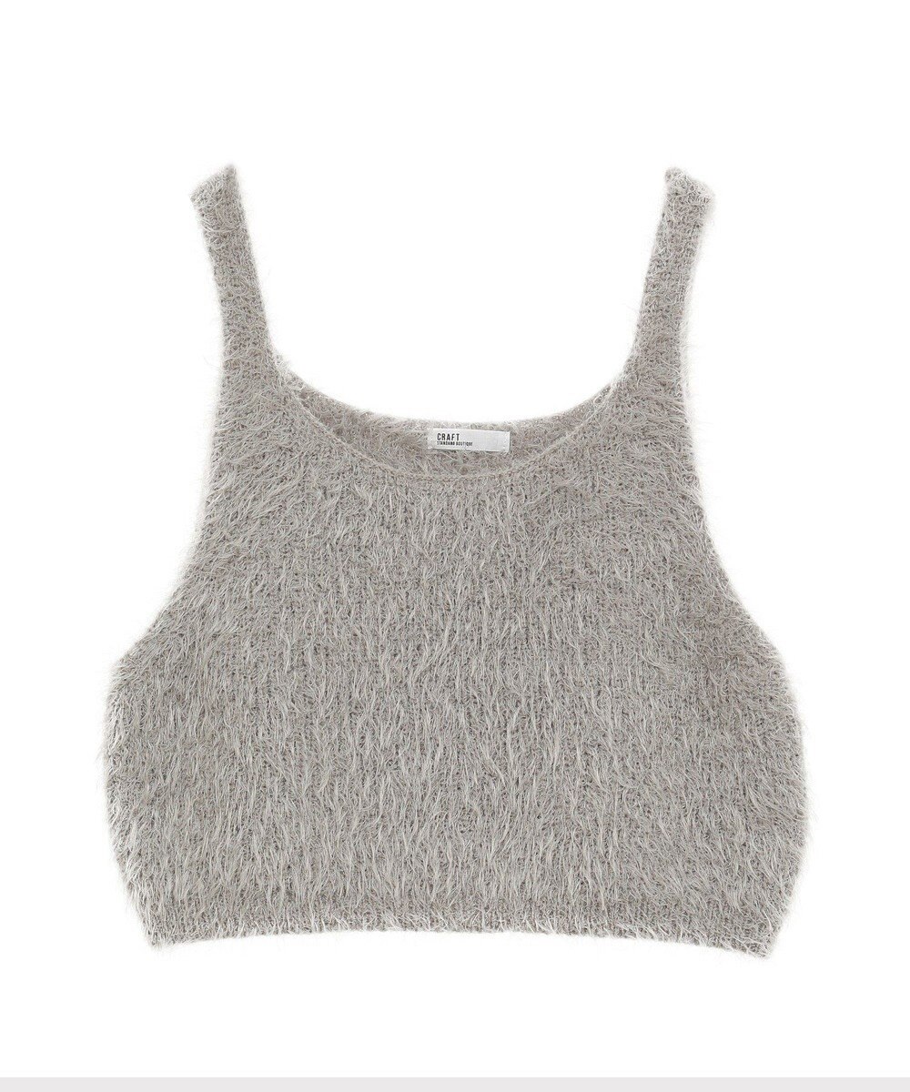 CRAFT STANDARD BOUTIQUE 洗える/ビスチェ付きシャギーニットプルオーバー 