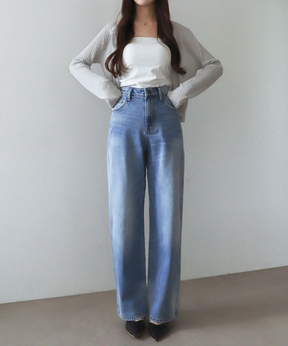 WEGO 【XS～Lサイズ展開/美脚】ストレートデニムパンツ 