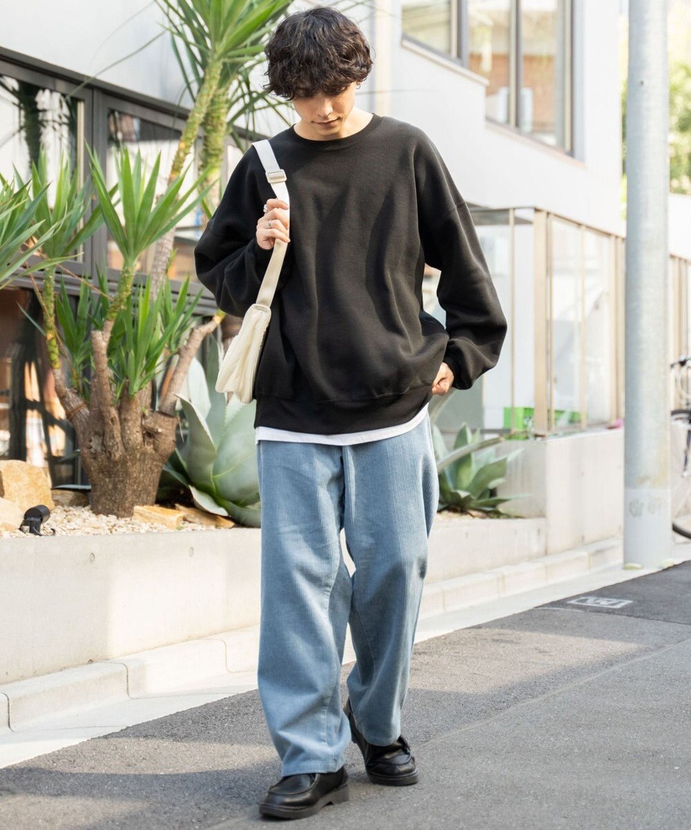 WEGO コーデュロイイージーワイドパンツ 