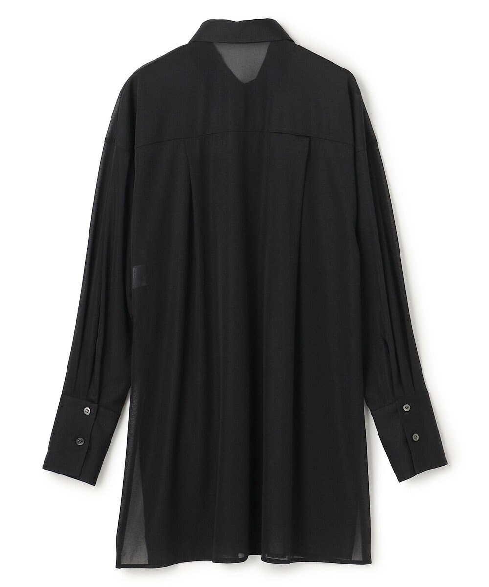 uncrave トリコットシフォン ロングシャツ 