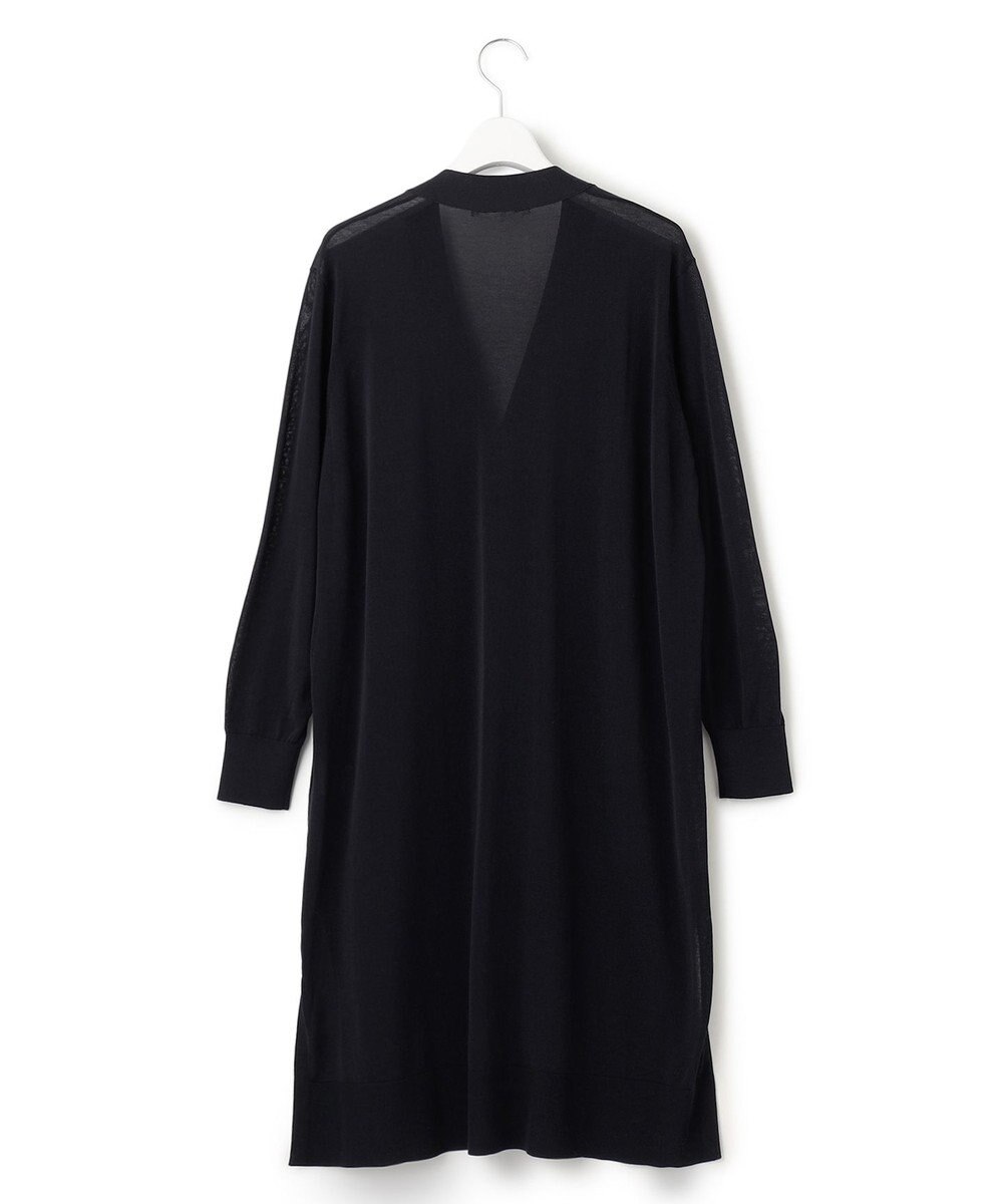 23区 【洗える】シアーコットンナイロン ロングカーディガン 