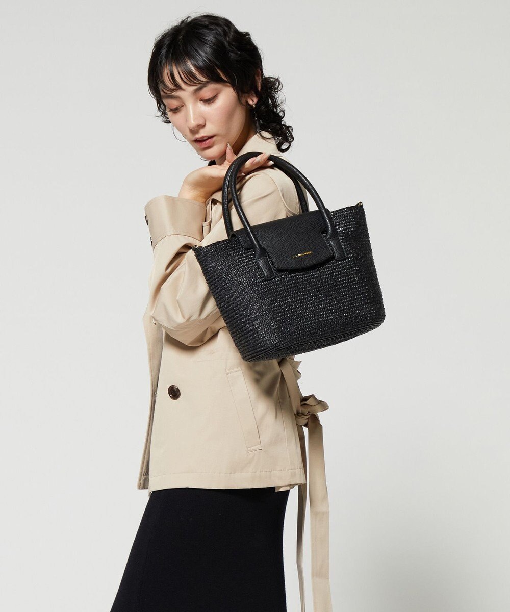 LA BAGAGERIE フラップ2WAYかごトートバッグ 