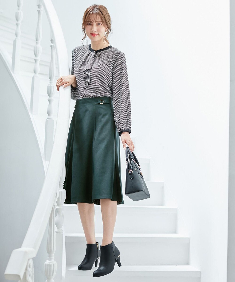 ANY SIS 【洗える】サイドバックルライト スカート 