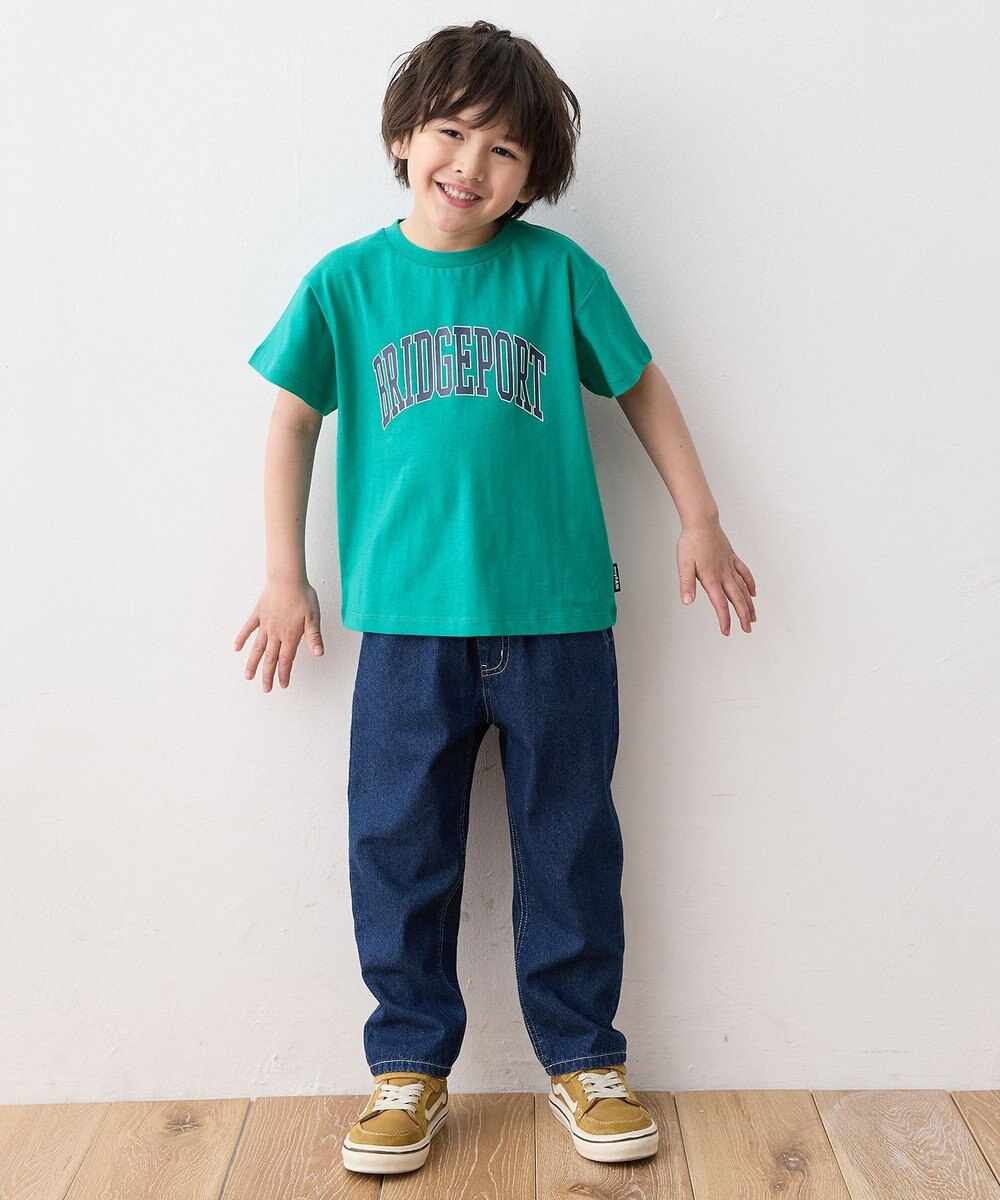 ANY KIDS ロゴプリント 半袖Tシャツ 