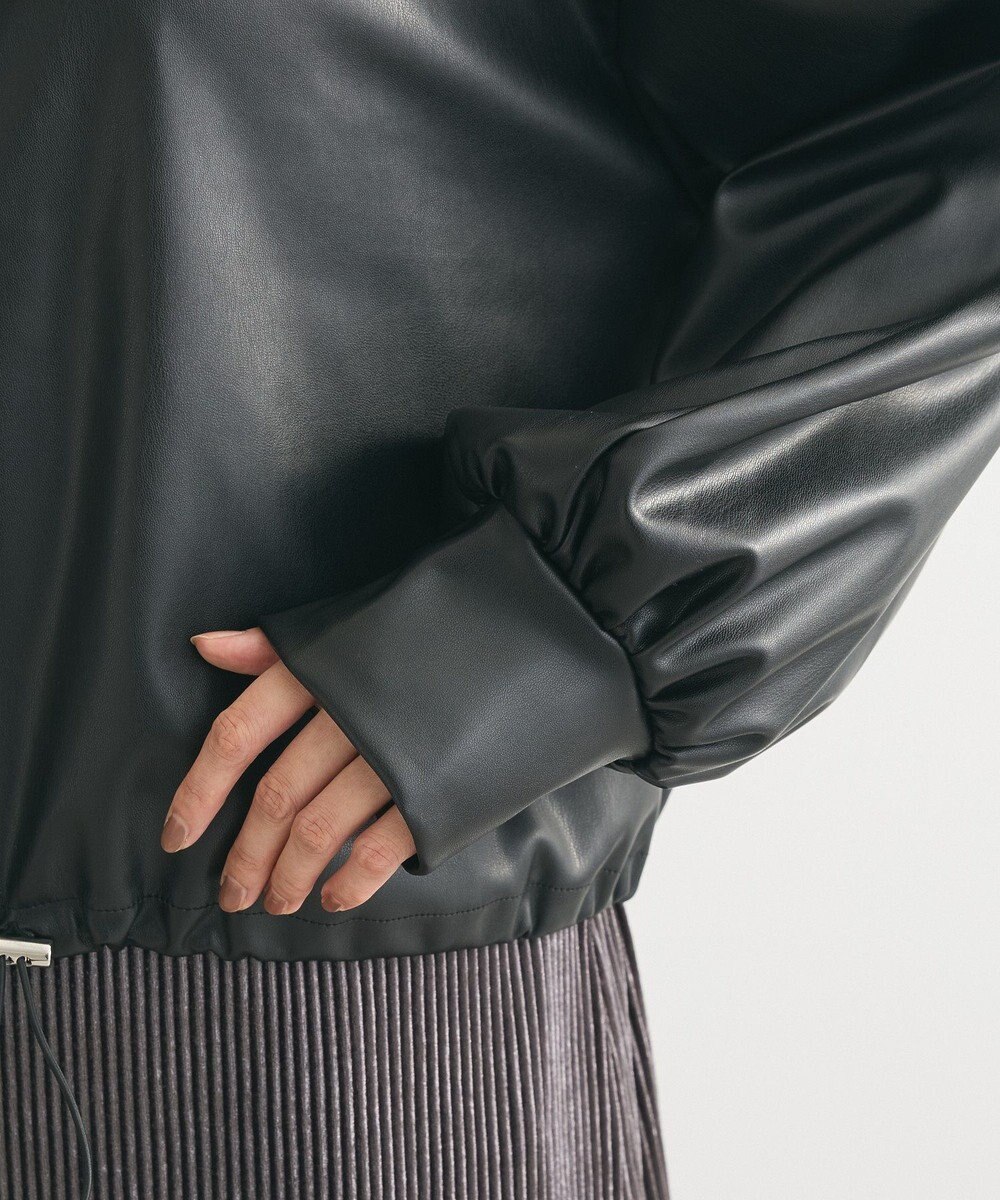 Green Parks フェイクレザードロストブルゾン 