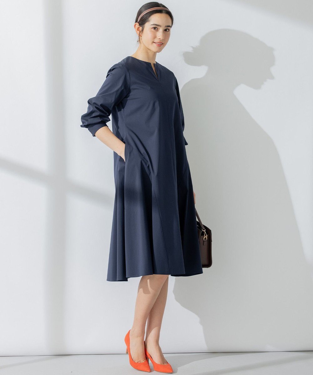 組曲 【洗える】Co/Nyブロード ワンピース 