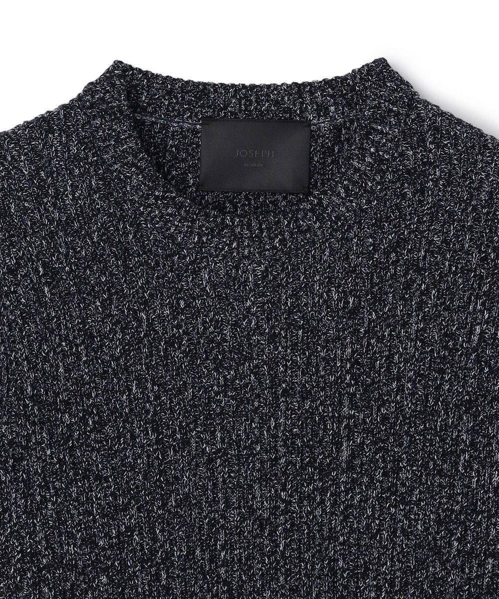 JOSEPH HOMME 【HIGH GRADE LINE】バルキーコットンノットリブ　クルーネックニット 