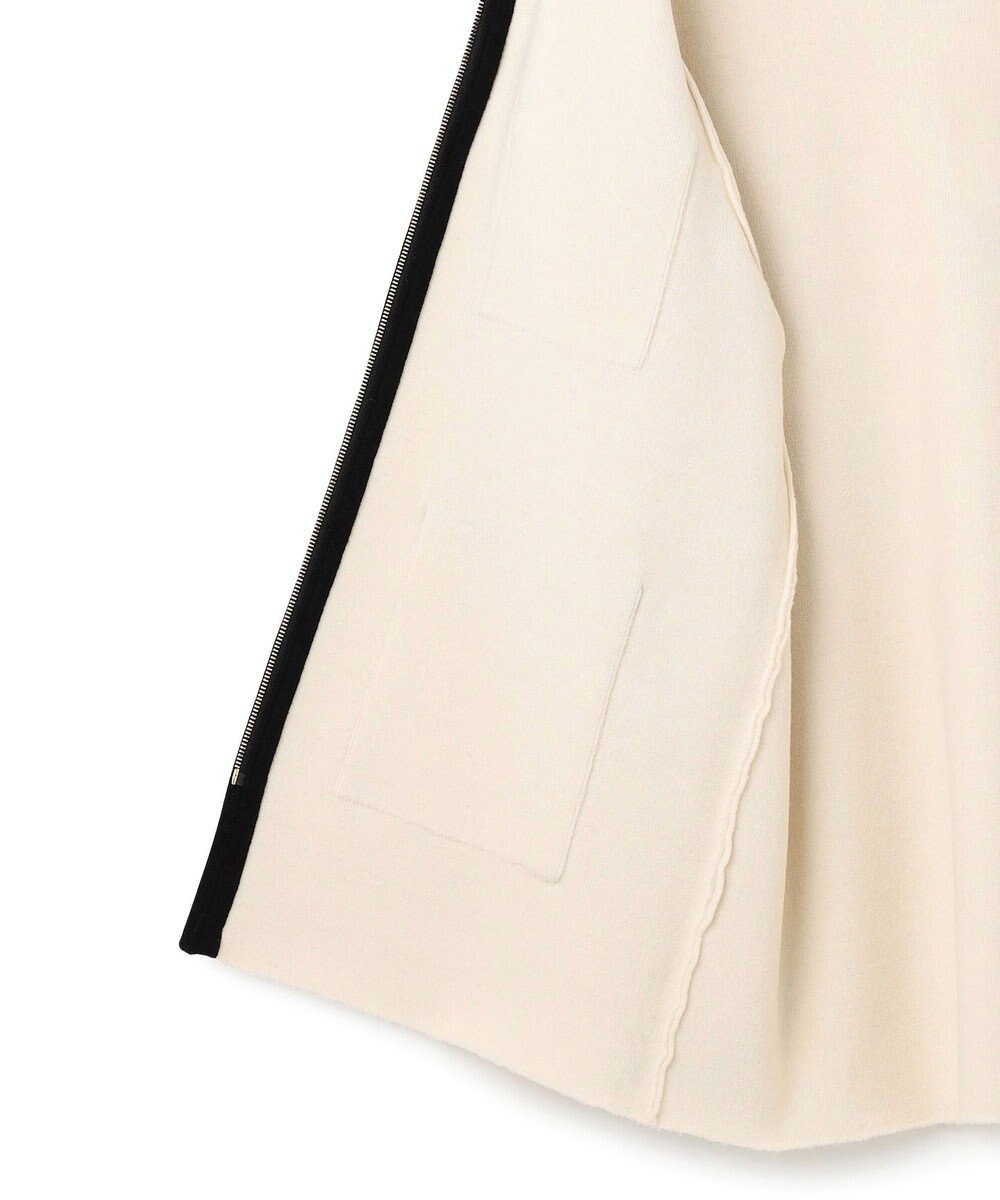 23区 L 【洗える】ミニブークレニット バイカラー ジャケット 