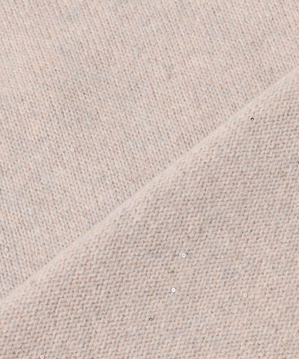 自由区 S 【カタログ掲載】ウールカシミヤブレンドスパンコールラグランスリーブ ニット 