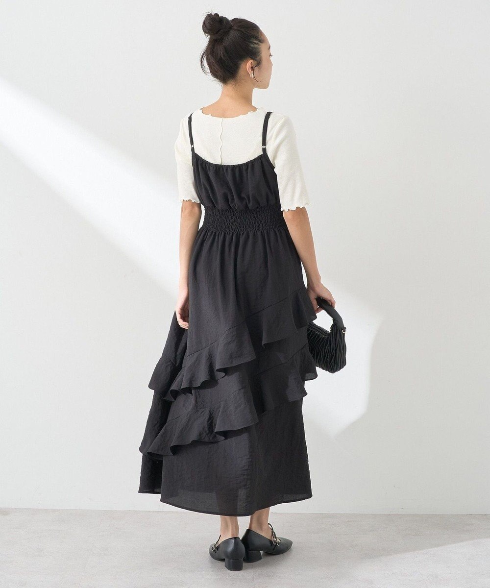 earth music&ecology ラッフルティアードキャミワンピース 