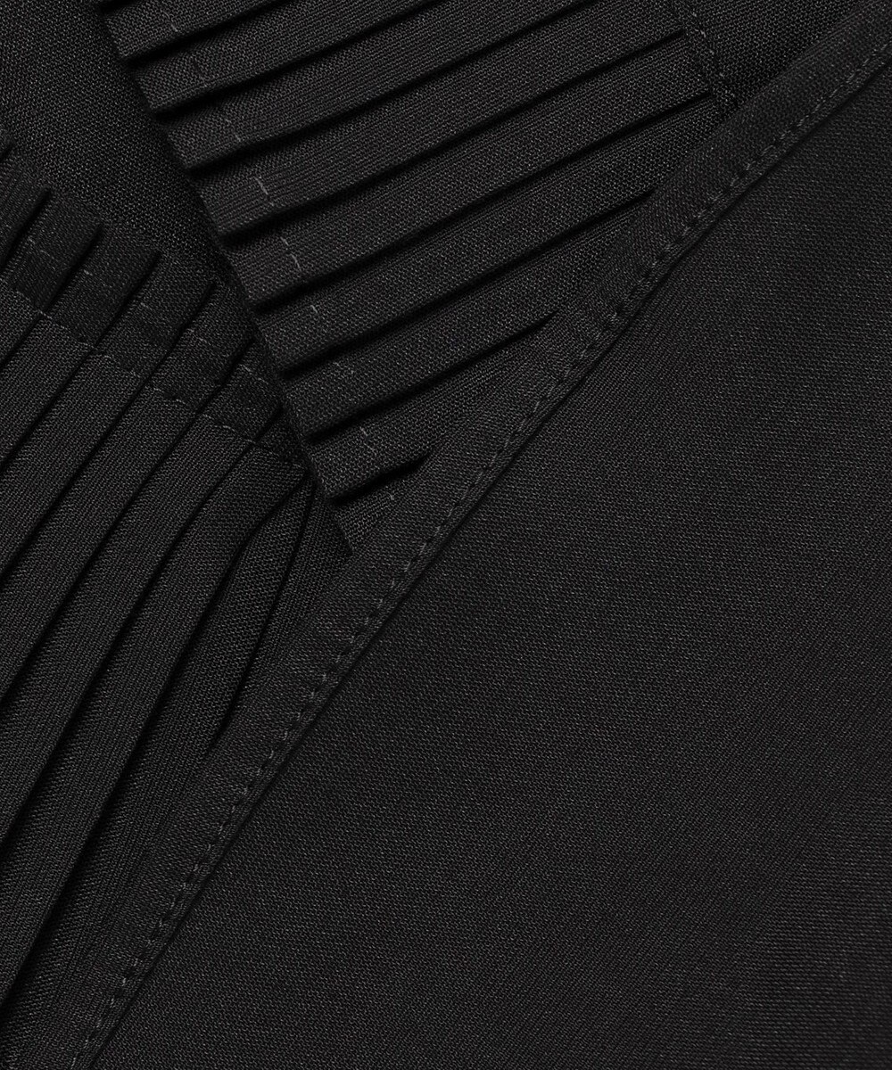 23区 【GOLD LABEL】トリアセテートオーガンジー プリーツブラウス 