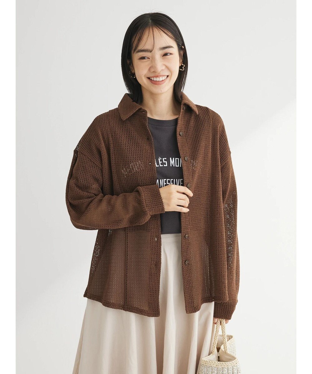 Green Parks カットレースシャツチュニック 