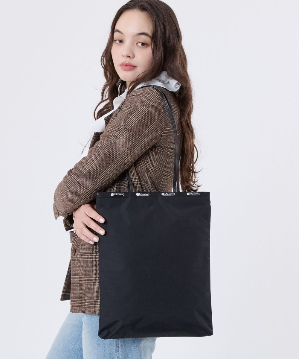 LeSportsac VERTICAL CITY TOTE/アップタウンブラック/ブラック 