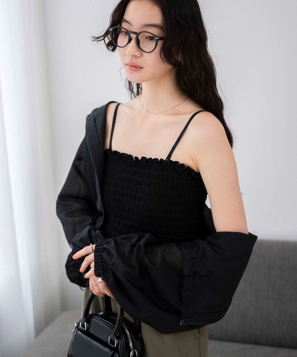 WEGO ２WAYシャーリングキャミ 