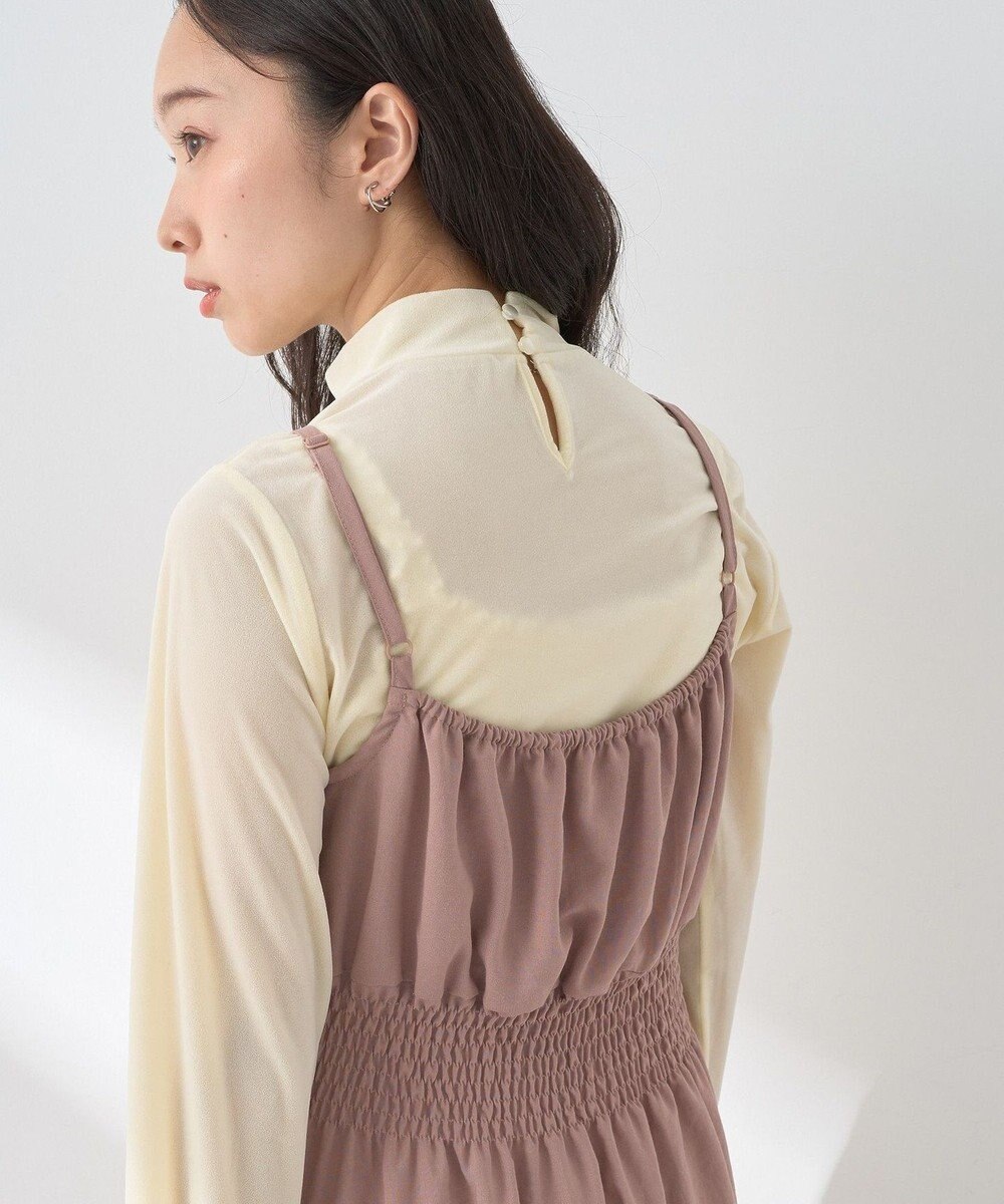 earth music&ecology ラッフルティアードキャミワンピース 