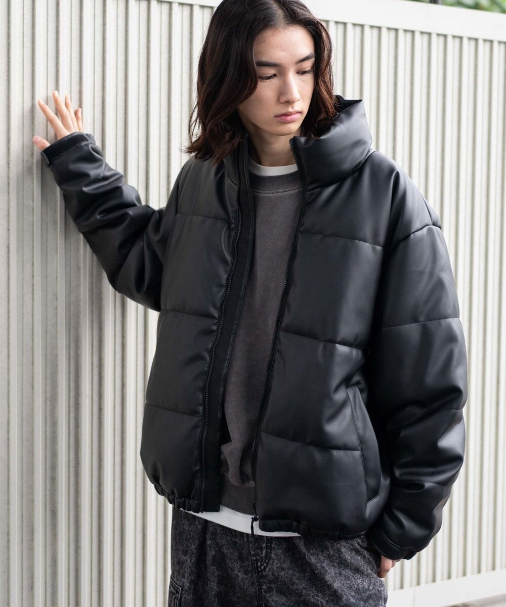 WEGO 【ユニセックス着用ITEM】PUパファーブルゾン 