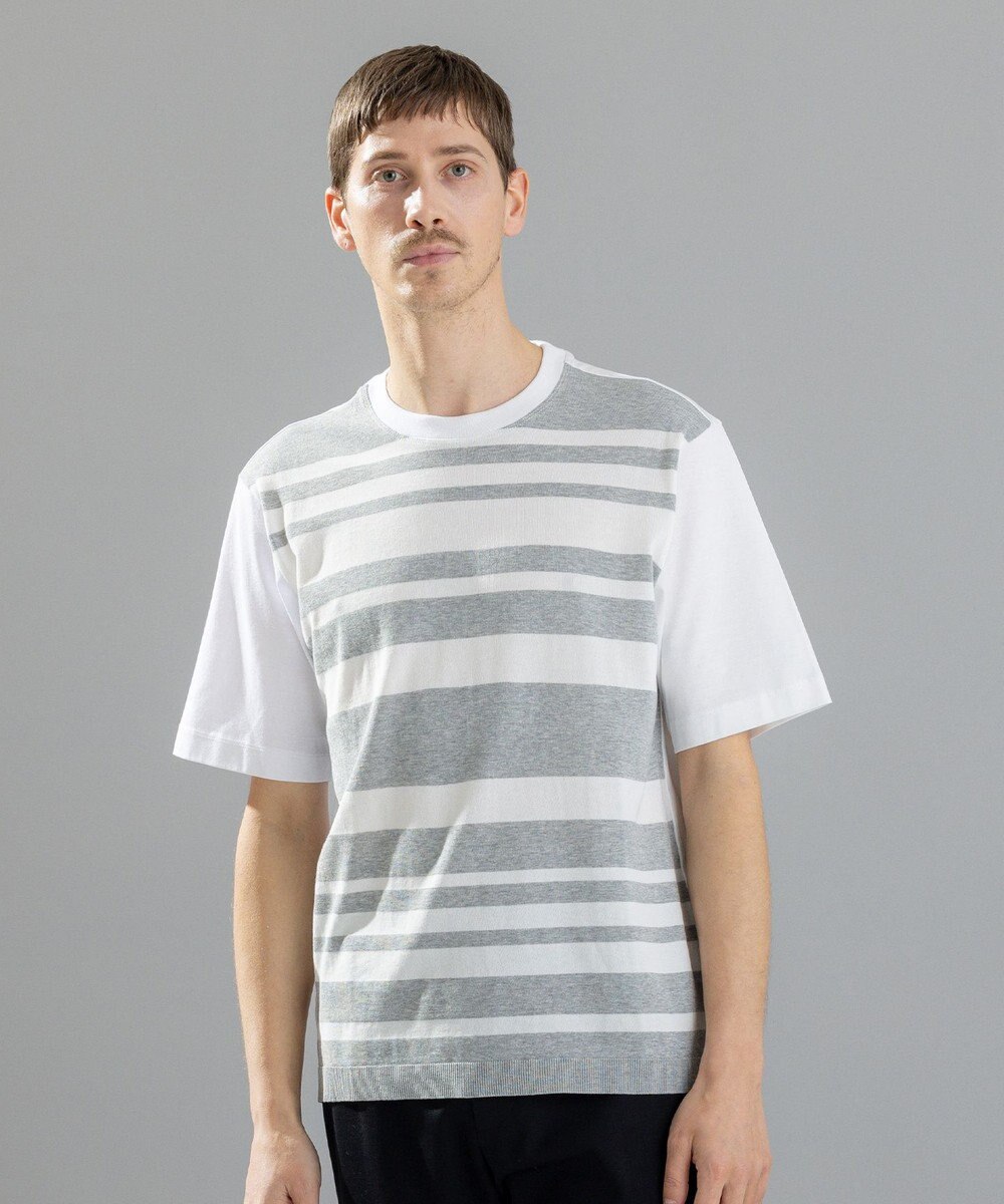 JOSEPH HOMME ブライトボーダーブロック　Tシャツ 