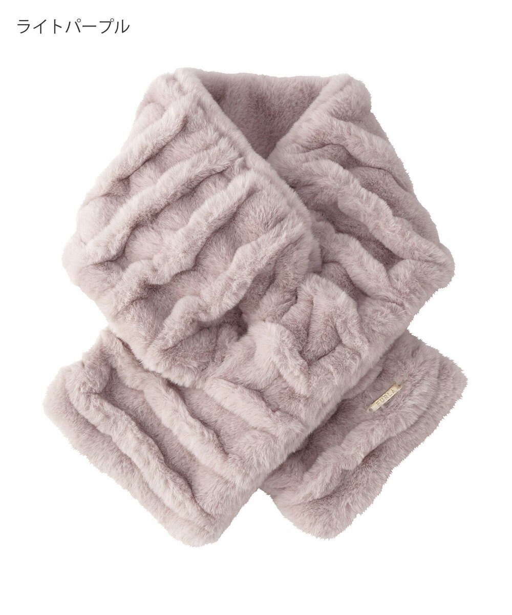 MOONBAT FURLA フェイクファーウェイビーマフラー 