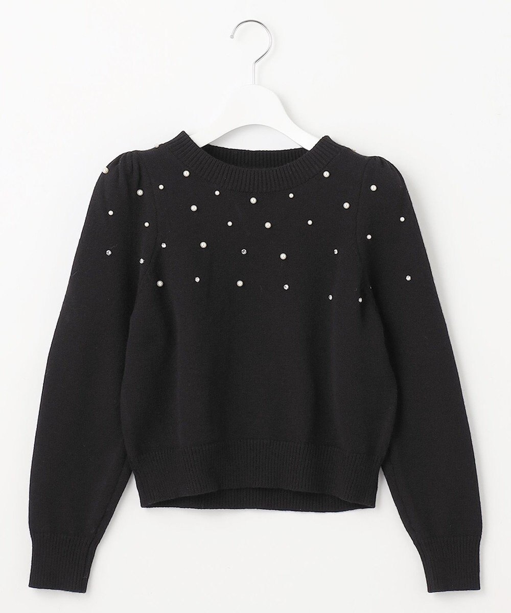 Feroux パール×ビジュー ニット 