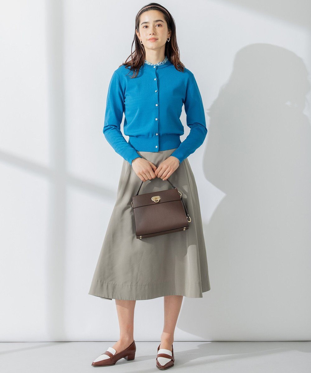 組曲 【8色展開・アンサンブル対応】ブーケカラーカーディガン 