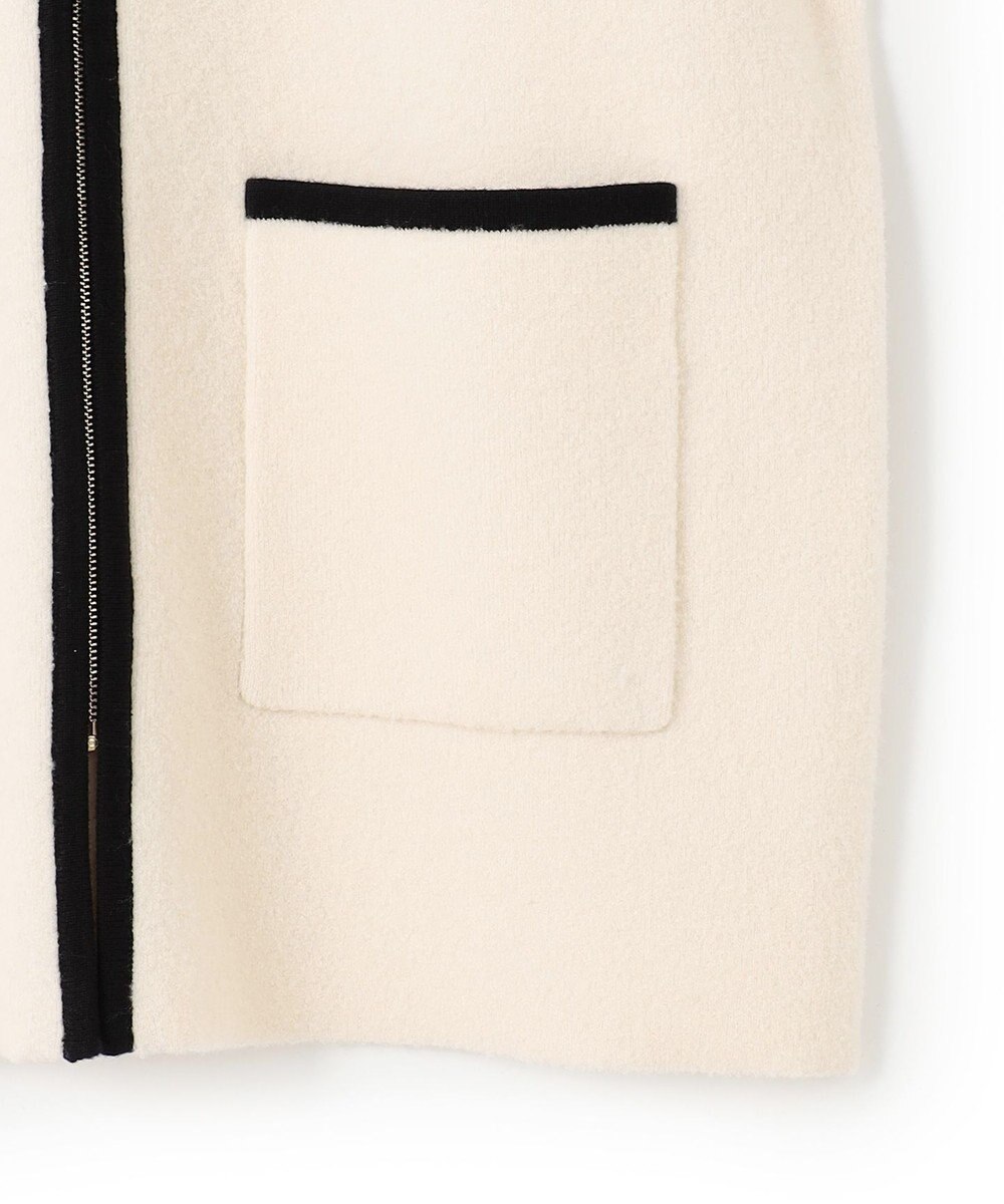 23区 S 【洗える】ミニブークレニット バイカラー ジャケット 