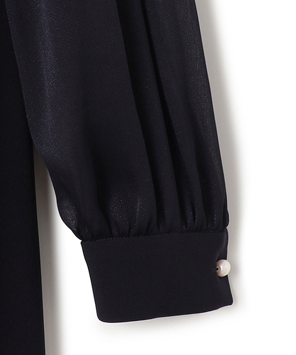 23区 【セットアップ対応】トリアセダブルジョーゼット シフォンスリーブ ワンピース 