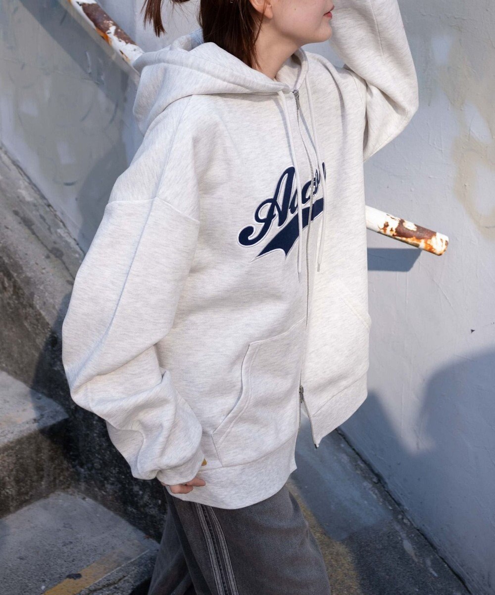 WEGO 裏起毛スタジアムロゴジップパーカー 