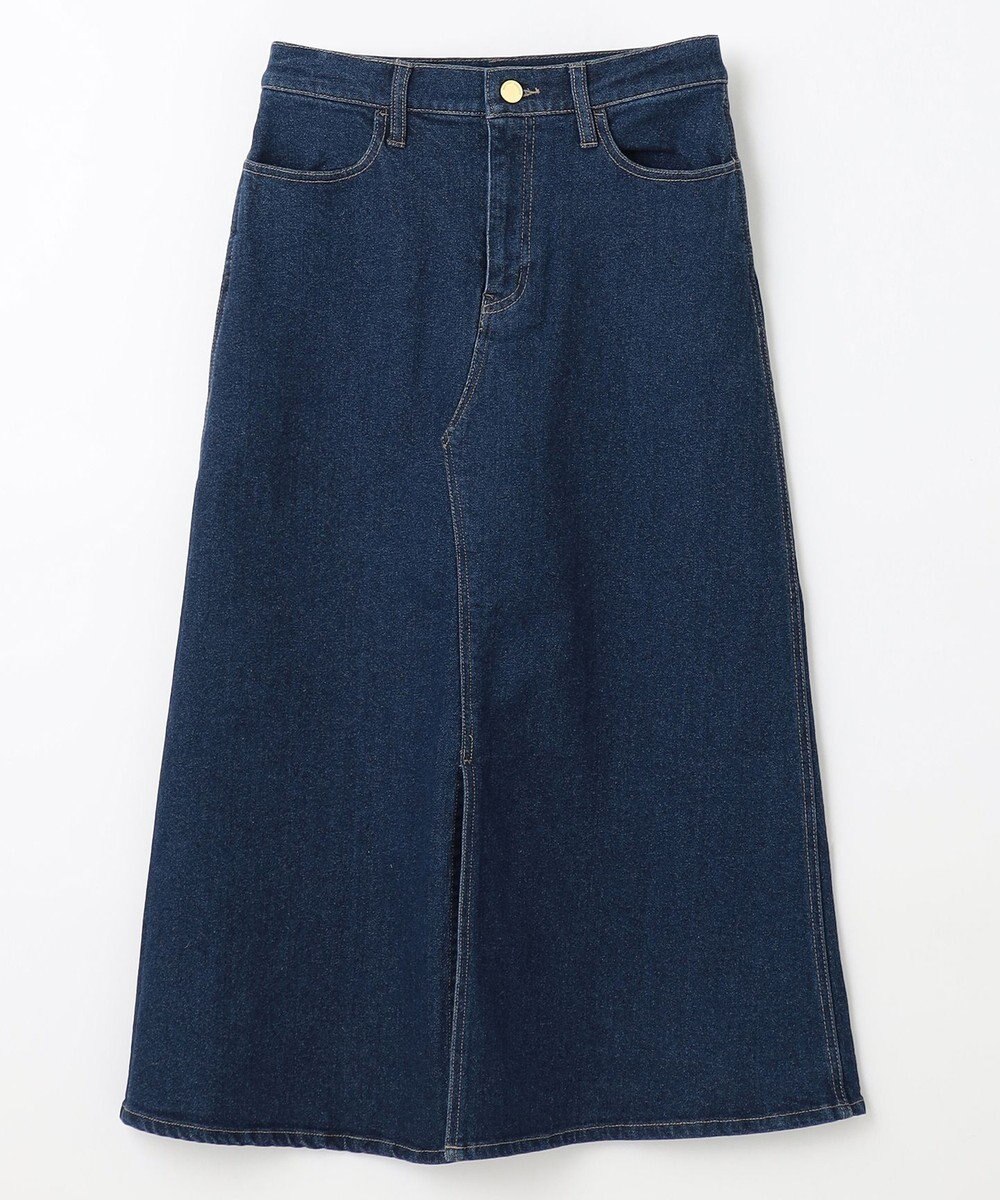 ANY 【洗濯機可能/ストレッチ】フロントスリットデニムスカート 