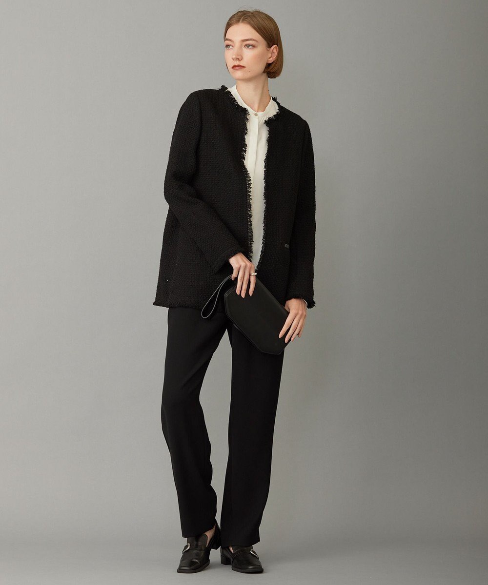 ICB L 【WEB限定カラーあり・洗える】 ライトダブルクロス ストレートパンツ 