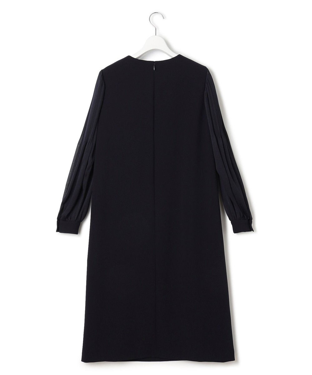 23区 【セットアップ対応】トリアセダブルジョーゼット シフォンスリーブ ワンピース 